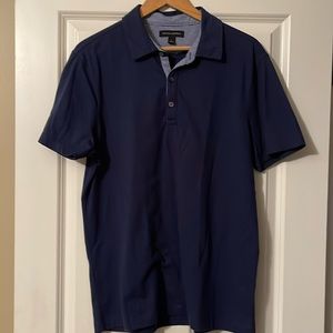 Short sleeve navy polo